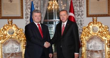 Cumhurbaşkanı Erdoğan, Poroşenko ile bir araya geldi