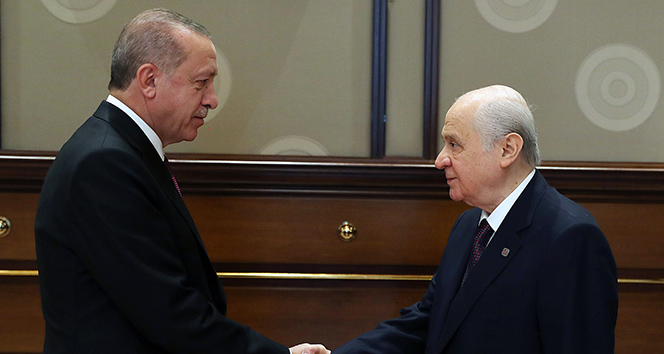 Cumhurbaşkanı Erdoğan- Bahçeli görüşmesi sona erdi