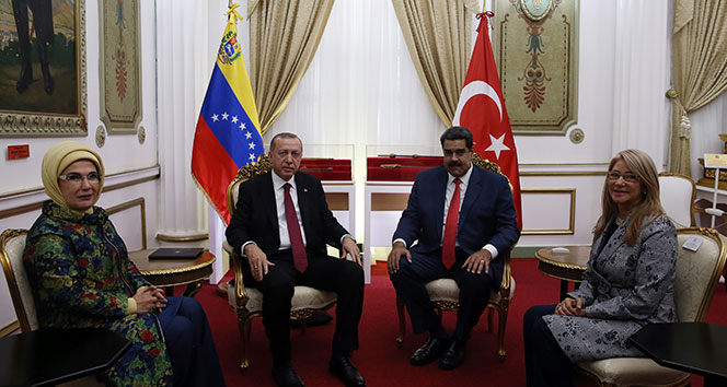 Cumhurbaşkanı Erdoğan, Venezuela Devlet Başkanı Maduro ile görüştü